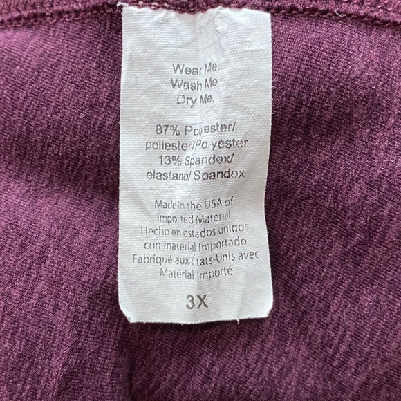 Beyond Yoga Spacedye Leggings Womens 3X Purple High Waisted Crop Athleisure - Picture 7 of 9